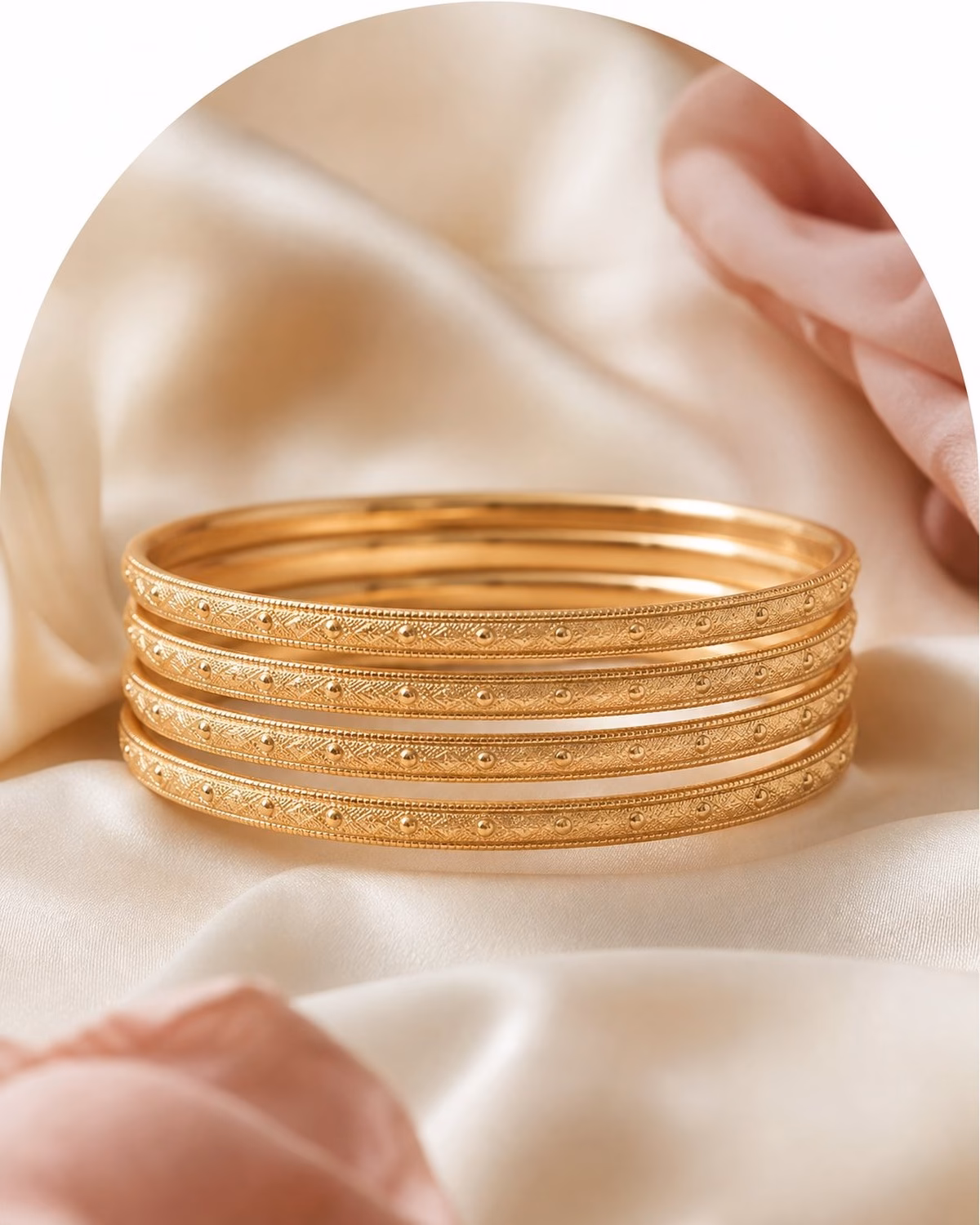 Leela gold bangles